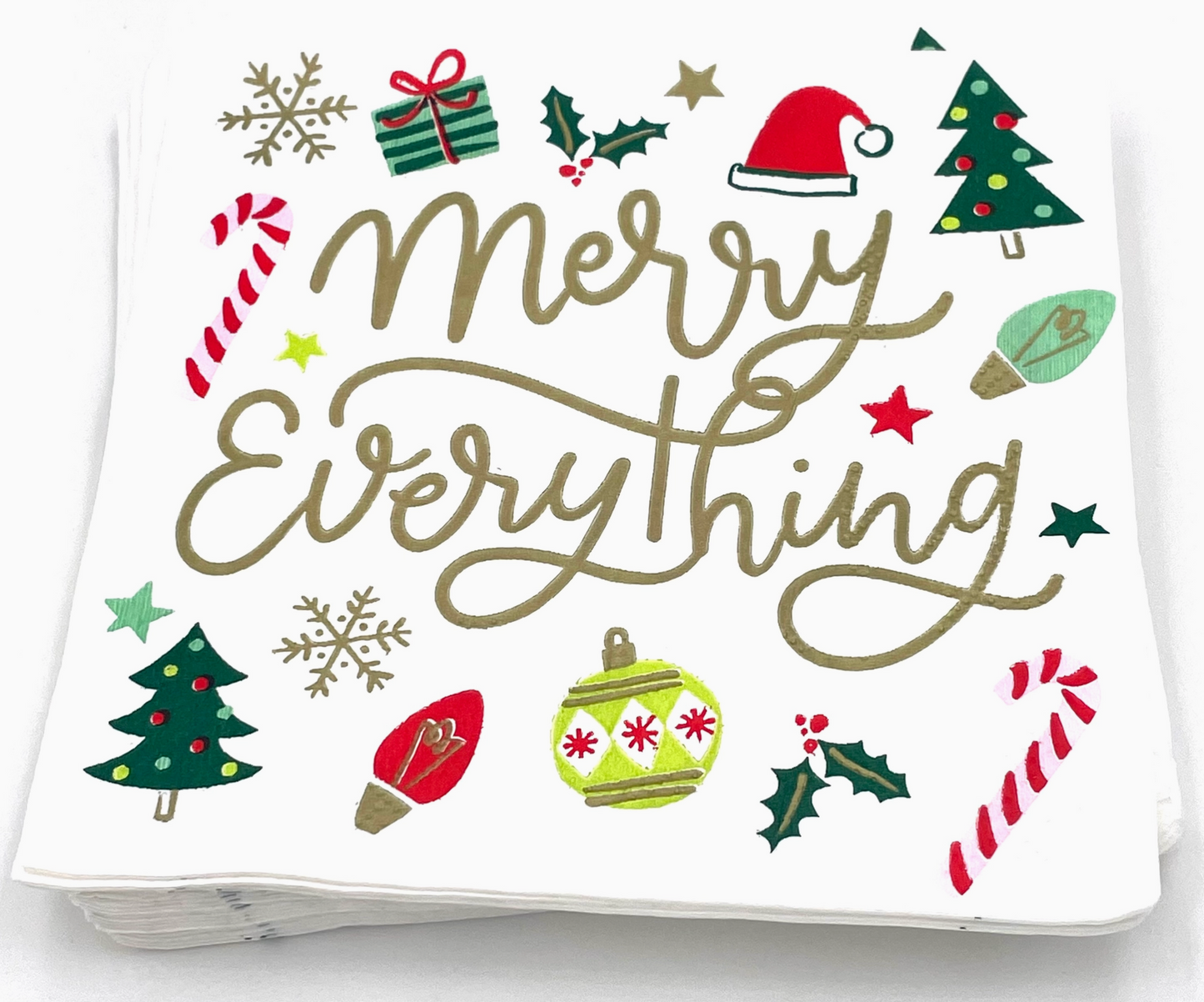 Merry Everything Christmas Cocktail Napkins  - 20ct