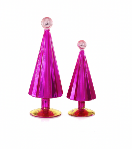 PLEATED TREE-SMALL FUCHSIA PINK