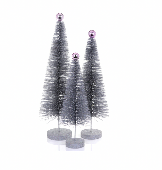 GLITTER TREE- SILVER -LARGE