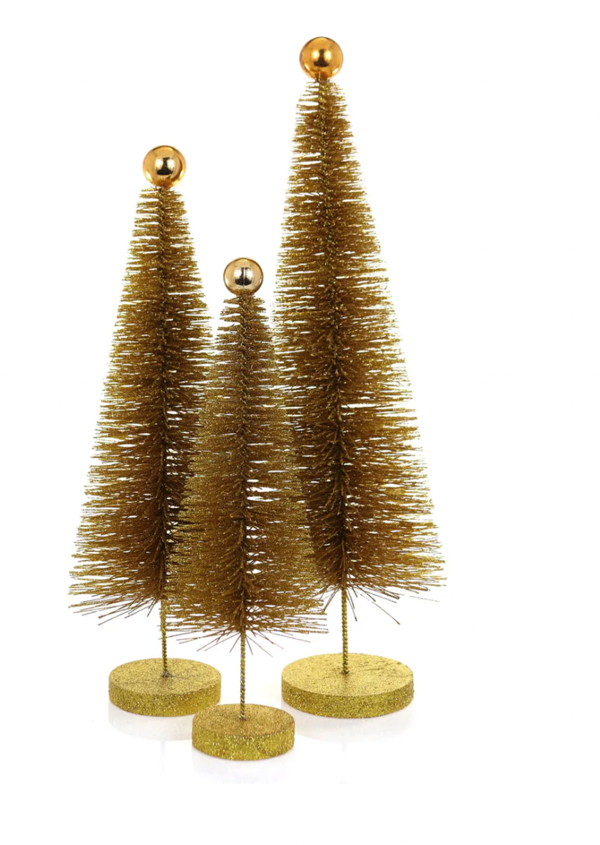 GLITTER TREE- GOLD -LARGE