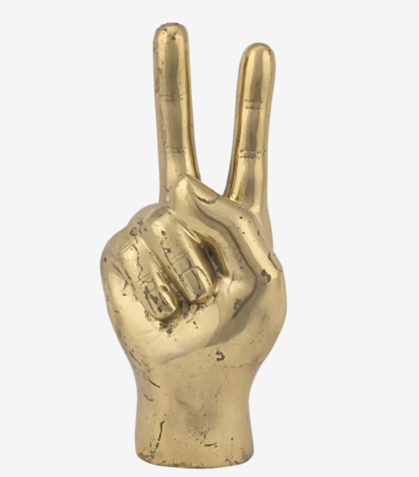 Peace Sign Brass