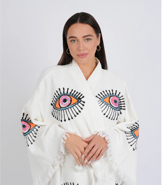Mini Orange Evil Eye Robe