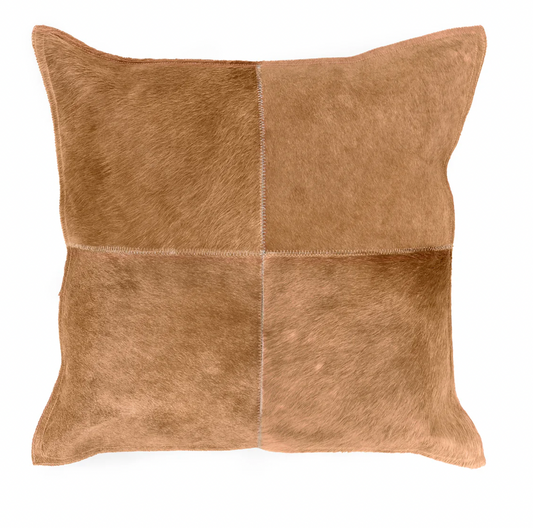 Honey Tan Hide Pillow 20x20