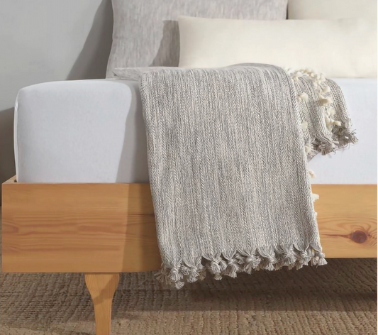 Grey Throw Blanket