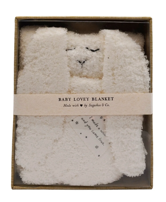 I made a wish and you came true." Bunny Baby Lovey Blanket
