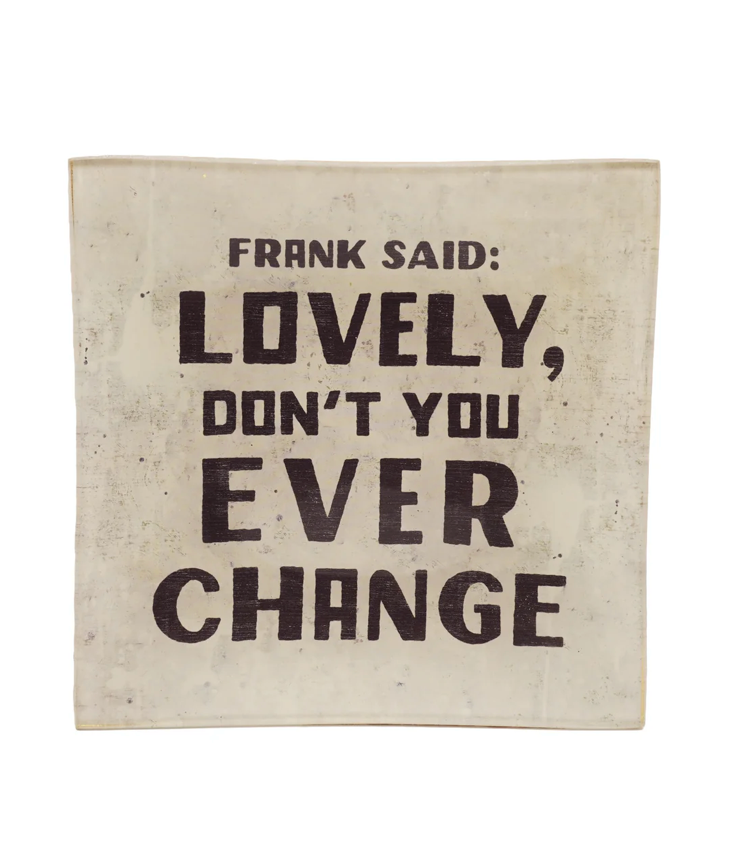 Frank Said Small Square Decoupage Plate