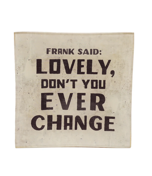 Frank Said Small Square Decoupage Plate