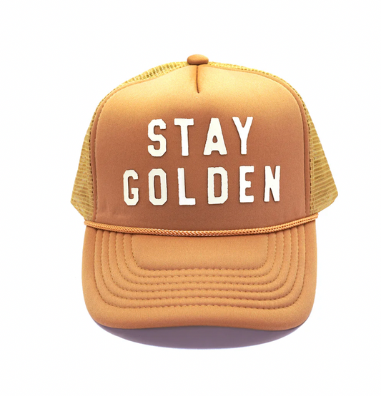 Stay Golden Trucker Hat