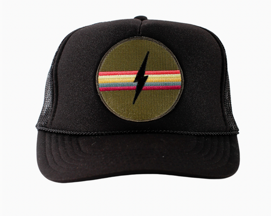 Electric Trucker Hat- Black