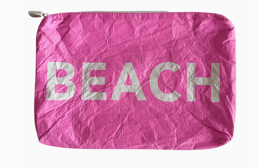 Pink/White BEACH Bag