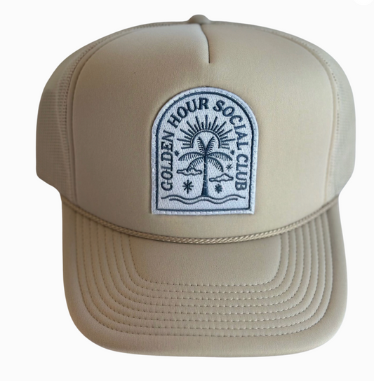 Golden Hour Social Trucker Hat