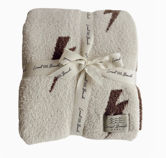 Cocoa/Creme Lightning Blanket