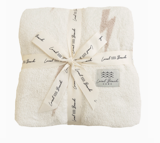 Taupe/Cream Lightning Blanket