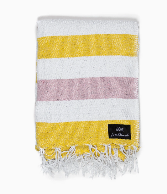 Gold/White/Pink Baja Blanket