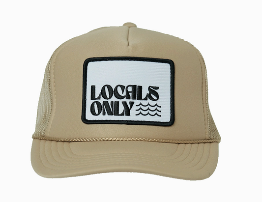 Locals Only Trucker Hat- Khaki