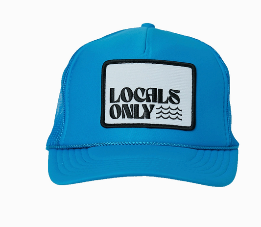 Blue-Locals Only Trucker Hat