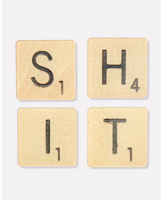 Shit Scrabble Tiles Coasters