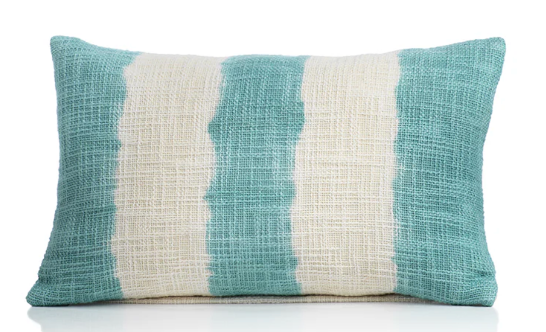 12x20- Paros Tie Dye Throw Pillow Blue