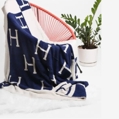 Navy Microfiber Cozy Blanket
