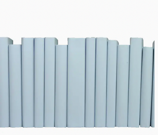 Blue- Decorative Books By The Foot - Pale Sky Blue