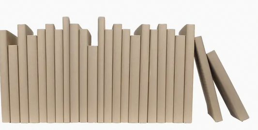 Tan- Decorative Books by the Foot