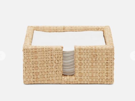 Raffia Cocktail Napkin Tray