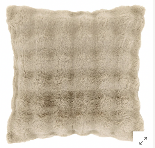 Sand Fab Faux Pillow
