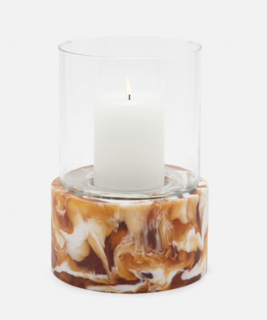 Milo, Amber Swirled Hurricane- Small