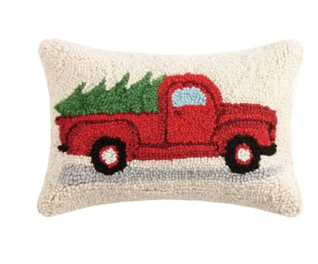Tree on Truck Hook Pillow