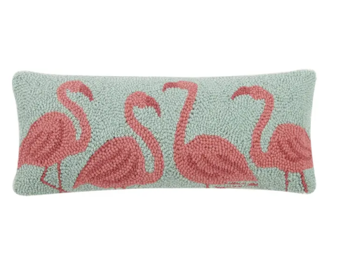 Flamingo Beach Hook Pillow