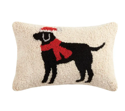 Black Lab Dog Pillow
