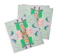 Monet Garden Green Cocktail Napkins