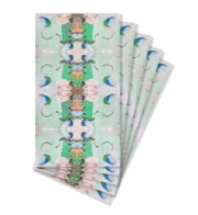 Monets Garden Green Guest Towels
