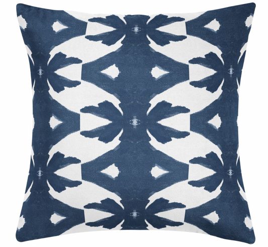 Palm Navy Decorative Pillow