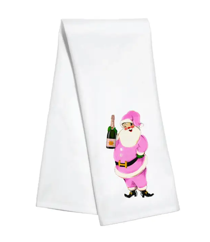 Pink Santa Towel