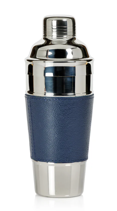 Laguna Nickel & Leather Cocktail Shaker