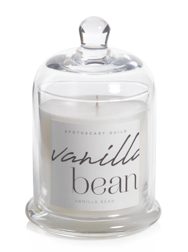 Vanilla Bean Glass Dome Candle
