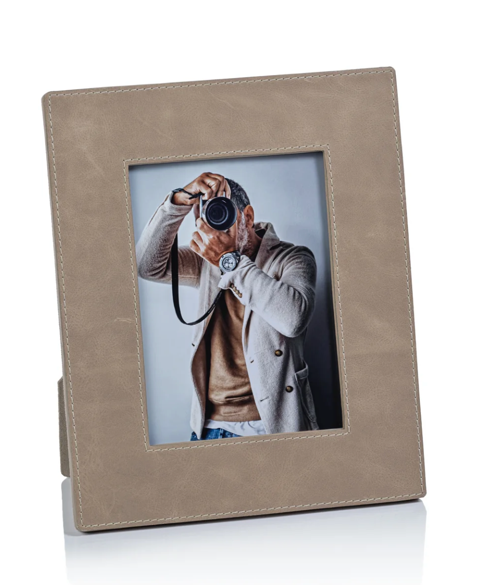 Bellecôte Photo Frame - Mink Leather - 4x6
