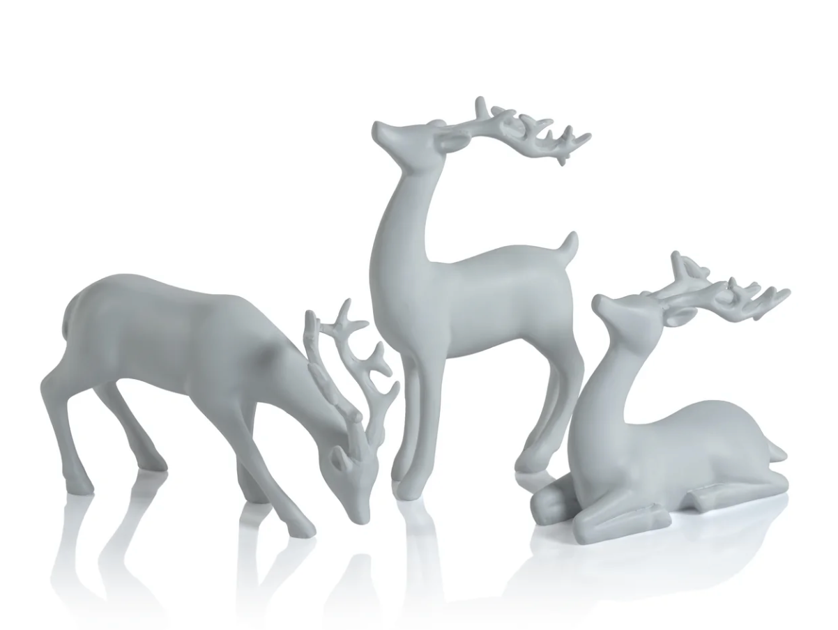 Decorative White Reindeer