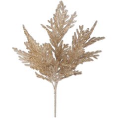 20.5 Inch Gold Glittered Bush