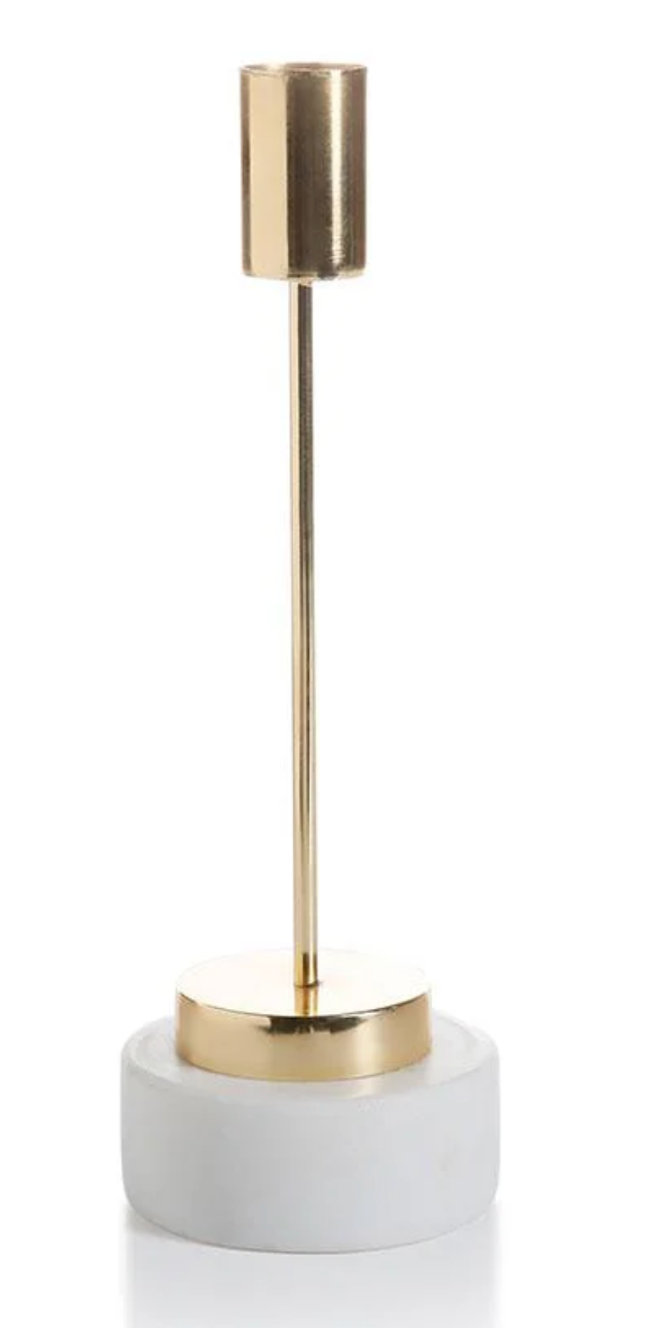Celine Brass and Marble Taper Holder