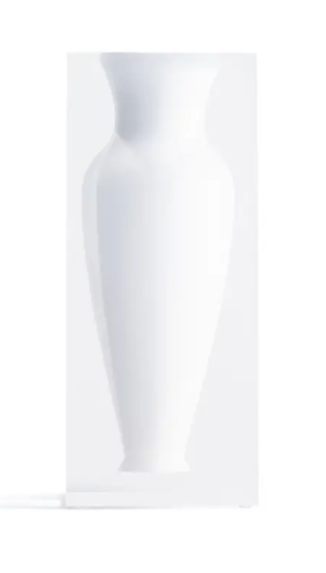 Hamptons White Hand Poured Acrylic Elizabeth Bud Vase