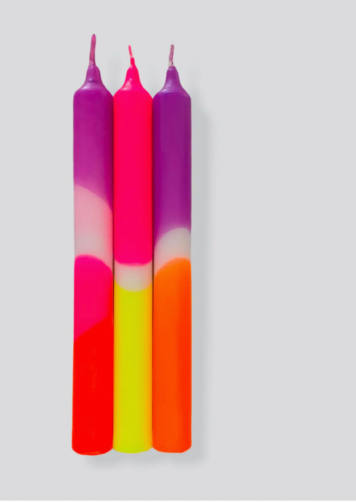Dip Dye Candle, Pink
