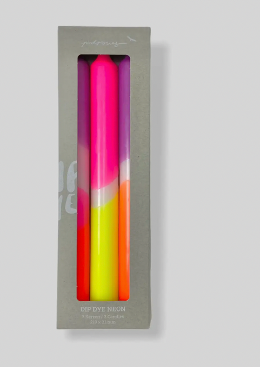 Dip Dye Candle, Pink