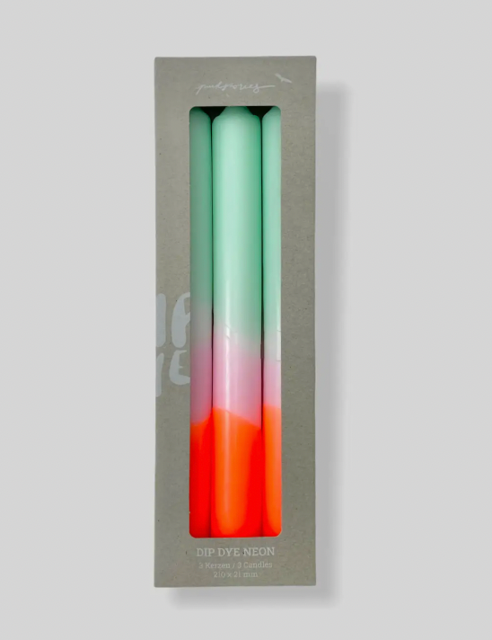 Dip Dye Candle, Spring