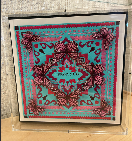 Stephen Wilson Tiffany Floral 12" X 12"