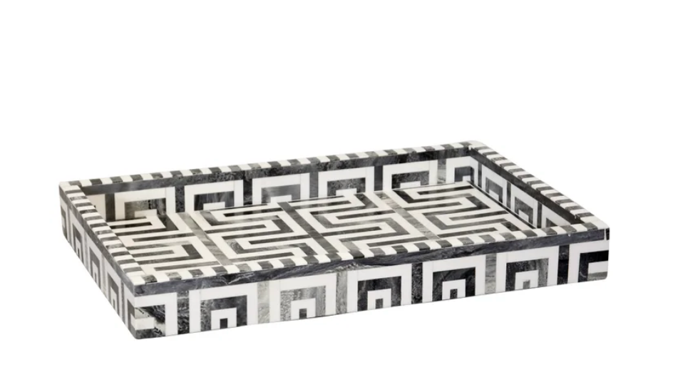 Grey Geo Tray