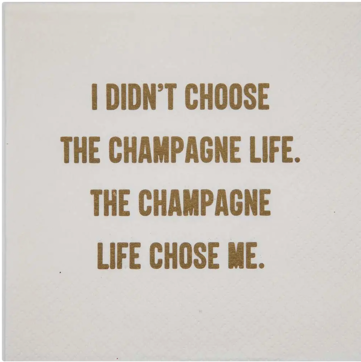 "Champagne Life" Napkin