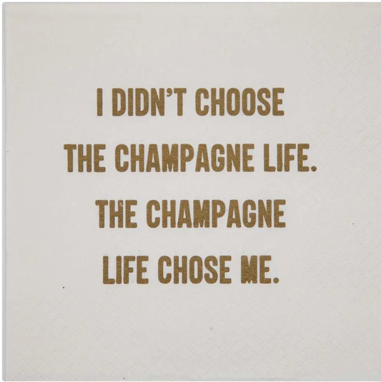 "Champagne Life" Napkin