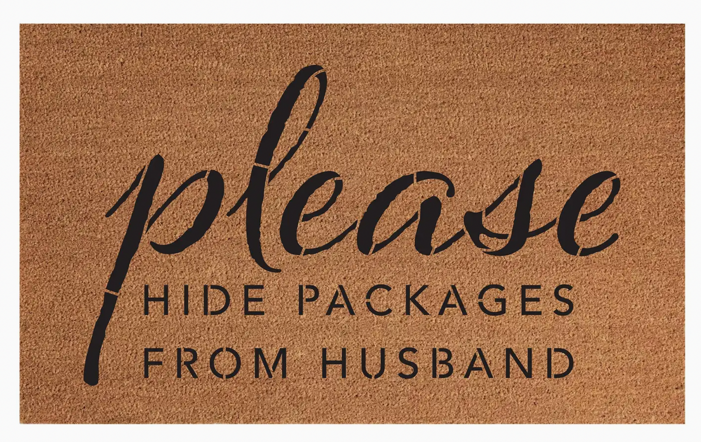 Please Hide Packages Door Mat